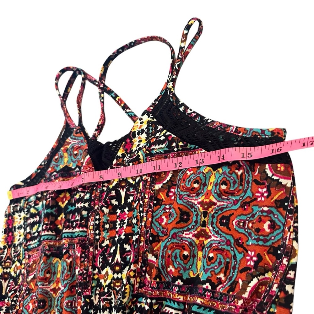 Xhilaration Tribal Print Patterned Stretchy Romper in Women’s Large - Picture 5 of 10